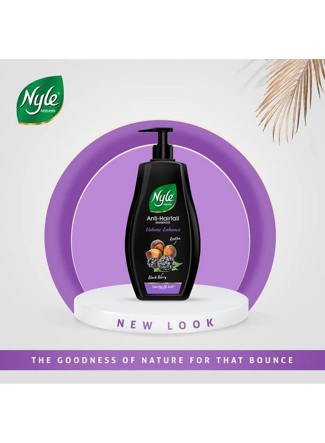 Naturals Volume Enhance Shampoo With Blackberry Reetha And Amla Gentle & Soft Shampoo Ph Balance And Paraben Free 1L