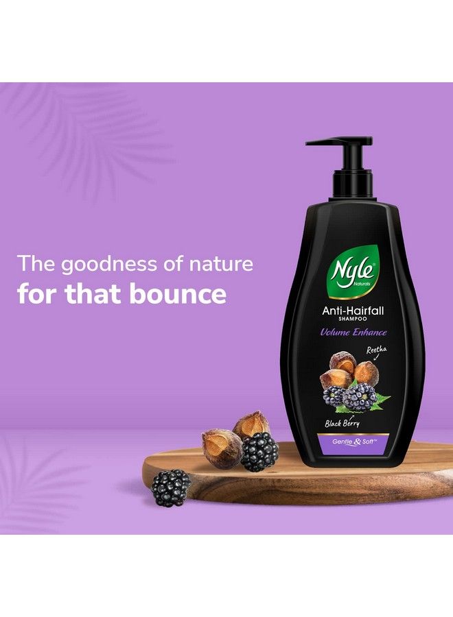 Naturals Volume Enhance Shampoo With Blackberry Reetha And Amla Gentle & Soft Shampoo Ph Balance And Paraben Free 1L