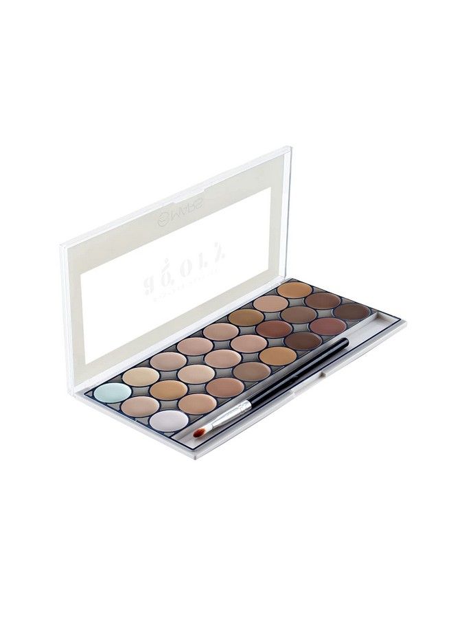 24 Shade Agory Cream Contour Palette With Brush ; Easy To Blend Contour Kit For Women (70G) Shade02