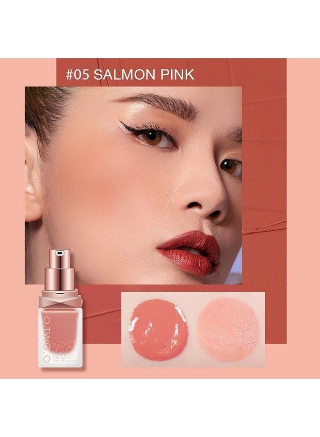 O Two O Velvet Liquid Blushface Blusherlonglasting Makeup Blush15G (03Rose Bengal)