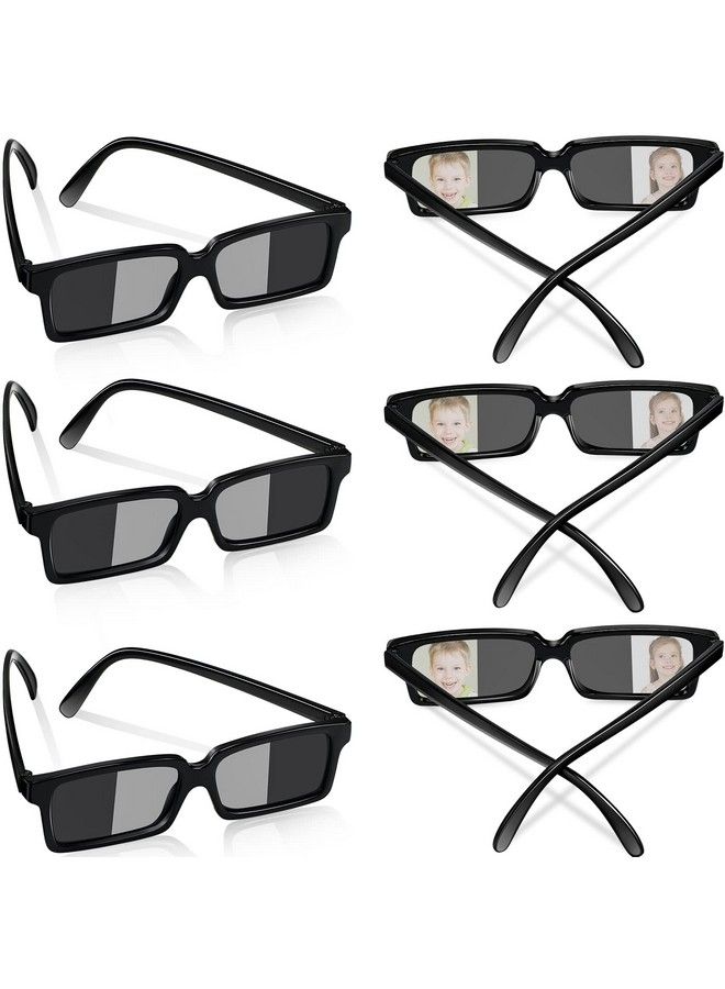 6 Pack Sunglasses Rear View Mirror Sunglasses Real Detective Glasses Anti Track See Behind You With Inside The Lens Mirrors For Kids Personal Security