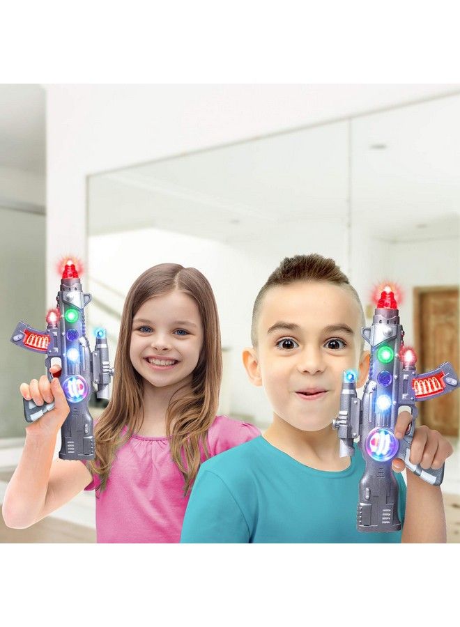 Light Up Spin Ball Blaster Toy Gun 12.5 Inch Assault Rifle With Thrilling Multicolor Leds And Sound Effects Batteries Included Really Cool Play Gun For Boys And Girls Great Gift Idea