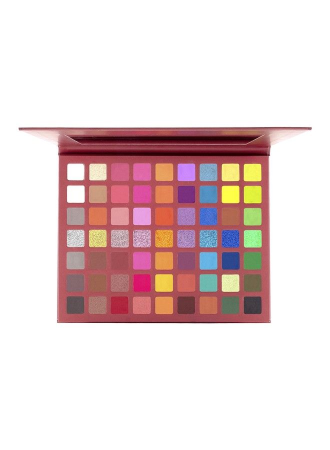 Eyes Can Kill Eyeshadow Palette With 63 Bright Colours ; Highly Pigmented Blendable And Buildable With Minimal Fall Out