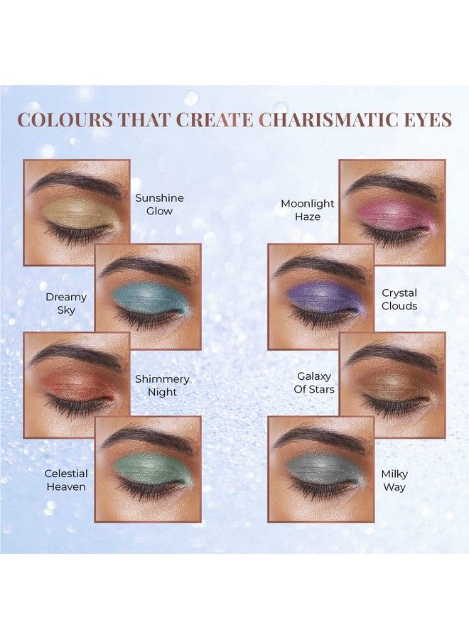 8 In 1 Herbal Metallicshimmer Finish Long Lasting & Ultra Smooth Eye Shadow Lidsticks With Kumkumadi 12Gm (Infinity & Beyond)