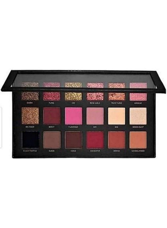 Rose Gold Eyeshadow Palette With Matte Finish Lipstick (Multicolor)