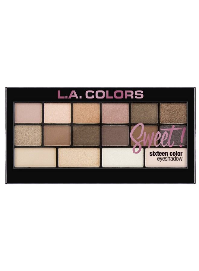 Sweet  16 Color Eyeshadow Palette Charming (Multicolor) 20G Matte & Shimmery Finish