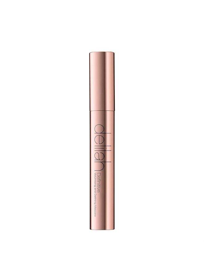 delilah - Definitive Volumising And Defining Mascara - Carbon - Unique Y-Shaped Brush - Strengthening, Lengthening Black Mascara For Soft Eye Lashes - Vegan - Cruelty free - 7.5 ml / 0.25 Oz