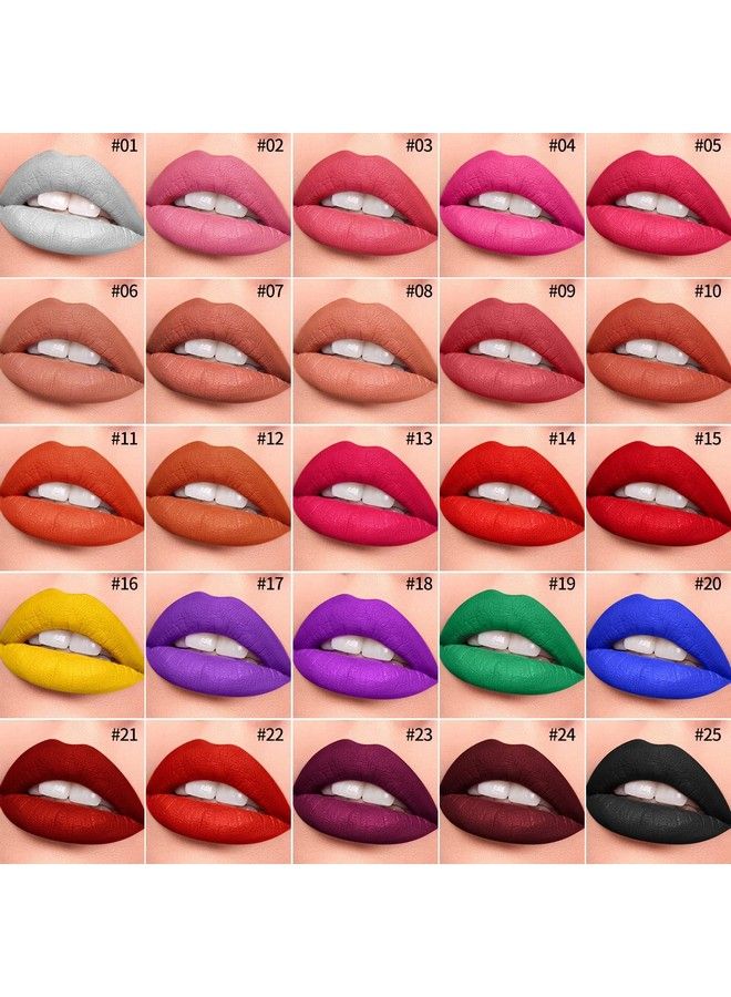 Lip Makeup Palette Delanci Long Lasting Wear Lip Care Moisturizing Lipstick Setpigmented Festival Halloween Body Face Paint 25 Colorsprofessional Blendable Lip Makeup For Girl/Women/Kidsall Skin