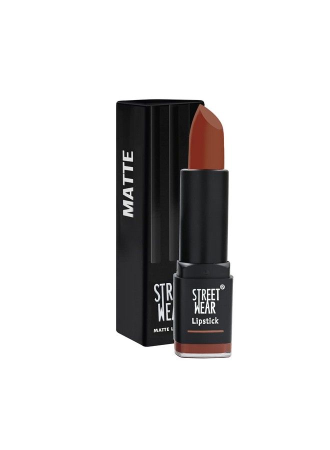 Matte Lipstick Simply Brown (Brown) 4.2 Gms Longwear Velvety Texture Faderesistant High Color Payoff Lightweight Matte Lipstick Plantbased Canuuba Wax Parabenfree