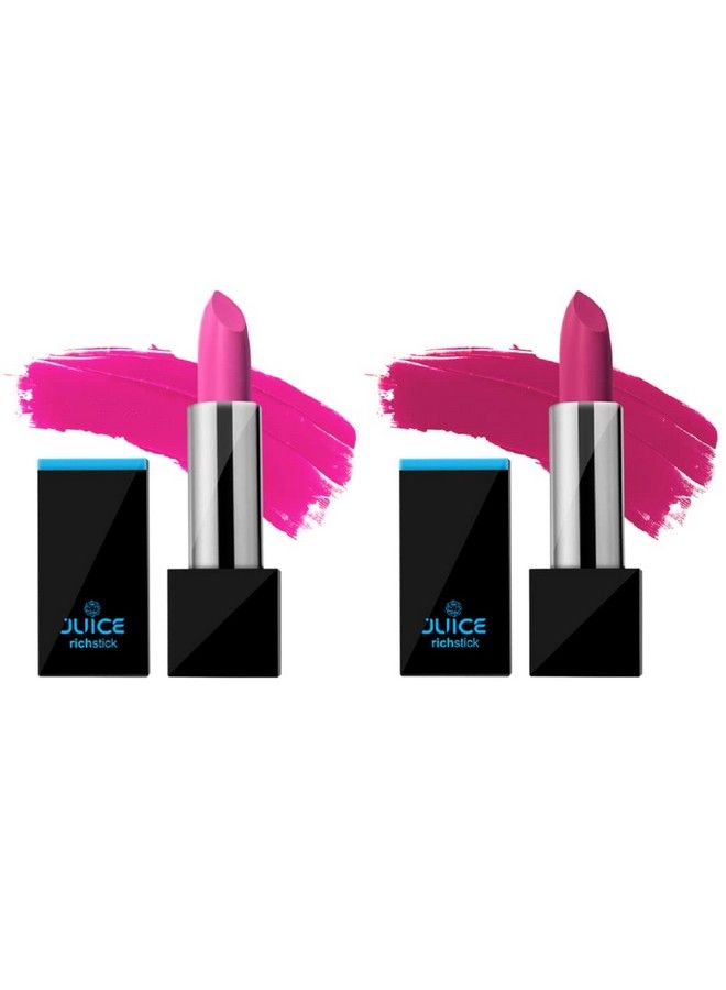 ; Waterproof & Long Stay Lipstick (Richstick) ; Candy Floss M1 Pink Satin M3 ; Pack Of 2