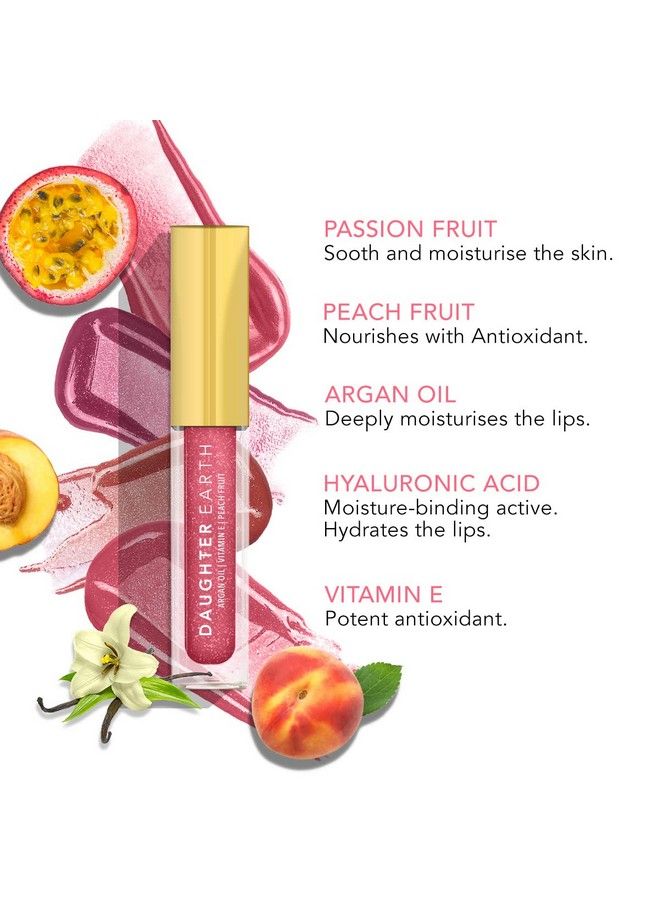 Glitter Lip Gloss ; Vitamin E Plant Based Flavoured Lip Coat For Women ; Hydrating & Plump Lips ; Aromatic Super Glossy & Moisturises The Skin With Skin Loving Nutrients ; 2.5 Ml