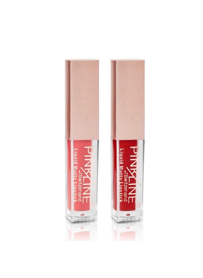 Mini Lipgloss Matte Velvet Texture Classic Waterproof Moisturizing Lip & Cheek Tint Long Lasting Smooth Soft Reach Colors Full Lips Gloss For Women Gift (Pack Of 2)