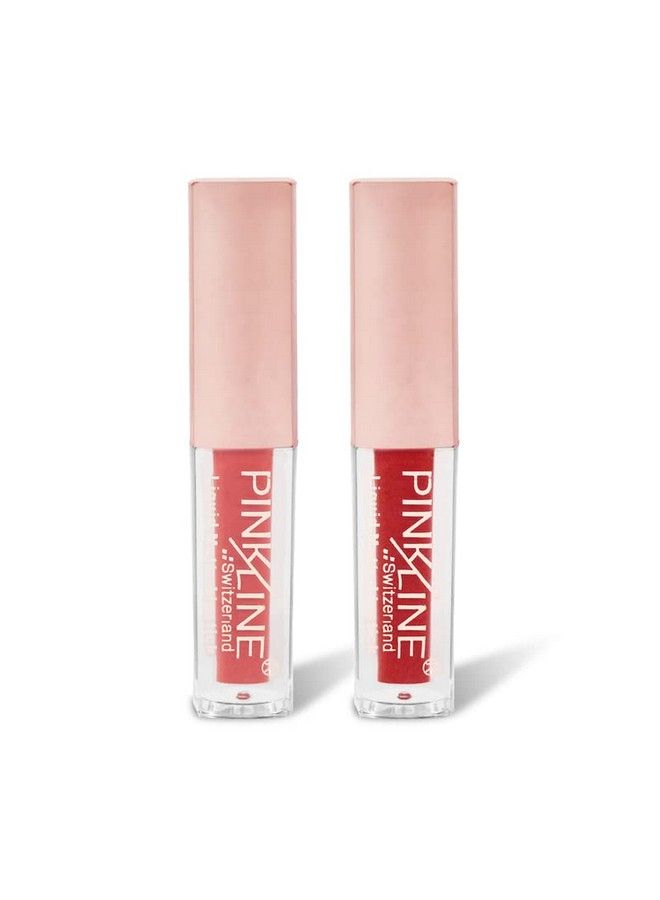 Mini Lipgloss Matte Velvet Texture Classic Waterproof Moisturizing Lip & Cheek Tint Long Lasting Smooth Soft Reach Colors Full Lips Gloss For Women Gift (Pack Of 2)