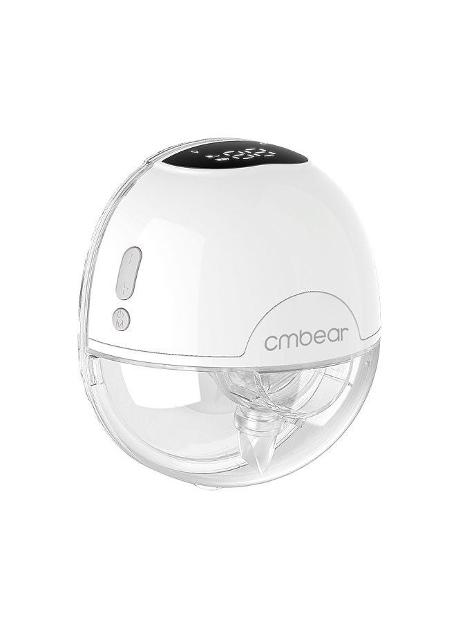 cmbear ZRX-0203 Wearable  Pump for feeding Portable Electric  Pump Hands Free 3 Modes 9 Suction Levels Low Noise 150ml Capacity 28mm Funnel with 24mm/21mm/19mm Funnel Inserts