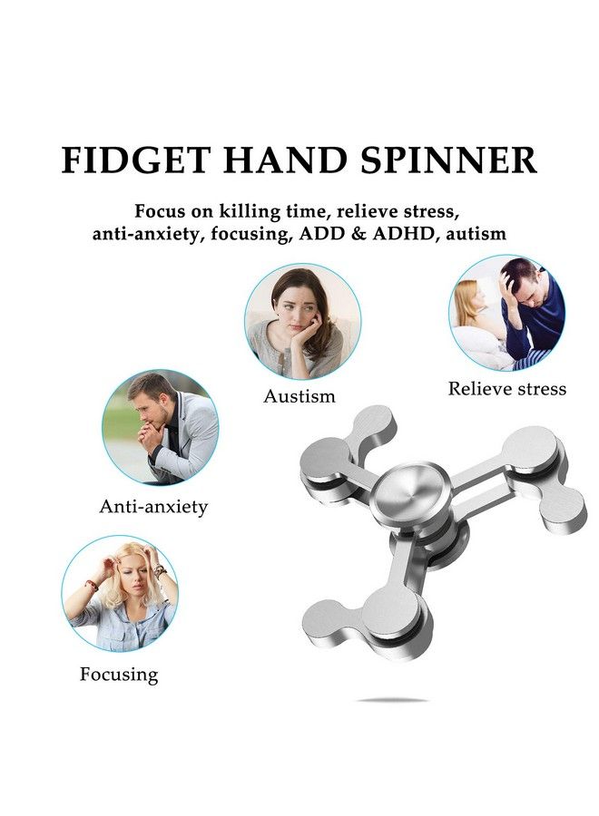 The Third Generation Antianxiety Fidget Spinner Fidget Hand Toys Focus Finger Spinning Toy For Kid And Adult Relieving Stress Boredom Adhd Autism