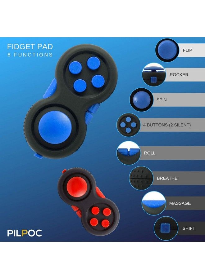 Fidget Pad Fidget Controller Toy For Highly Increased Focus Reduced Stress Anxiety Adhd Clicker Fidget Clicker Controller Fidget Toy Fidget Remote Control Kids Toy Controller Sensory