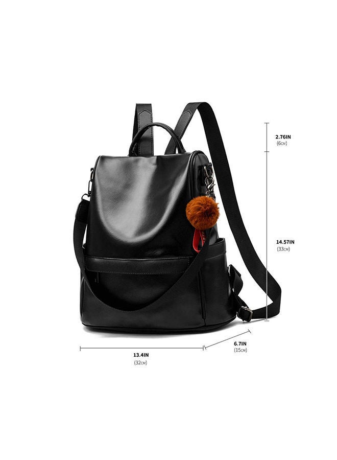 Anti-theft Casual Shoulder Backpack Black