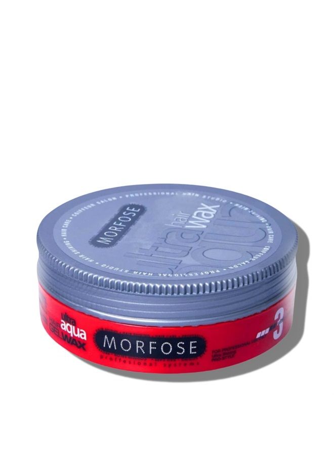 Ultra Aqua Hair Gel Wax with Shiny and Strong Hold, Manage Flyaways, Braids, and Curls, Hair Styling for Women and Men, Strawberry Scent, 5.92 fl. oz, (ultra aqua)