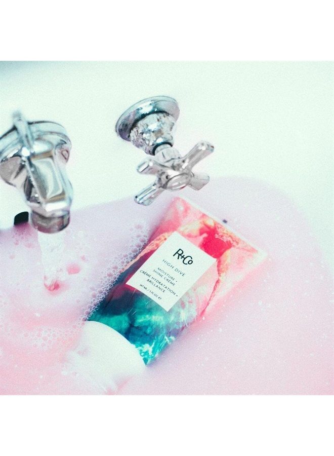High Dive Moisture + Shine Crème | Deep Hydration + Softens + Eliminates Frizz | Vegan + Cruelty-Free | 1.7 Fl Oz, Creamy White