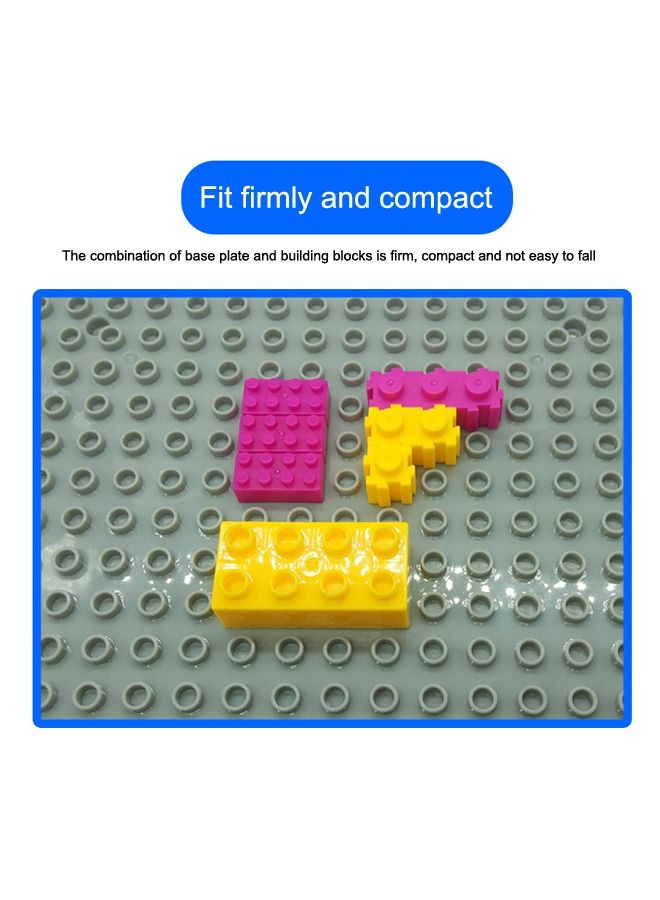 2-Piece 16X16 Dots Baseplate For Building Blocks Mini Action Figure Stand On Base Plate Educational