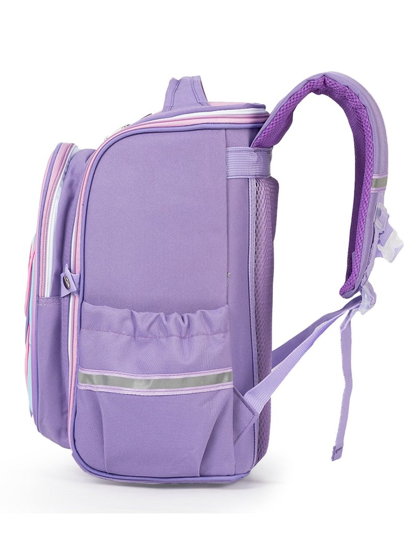 Eazy Kids - School Bag With Trolley - Purple