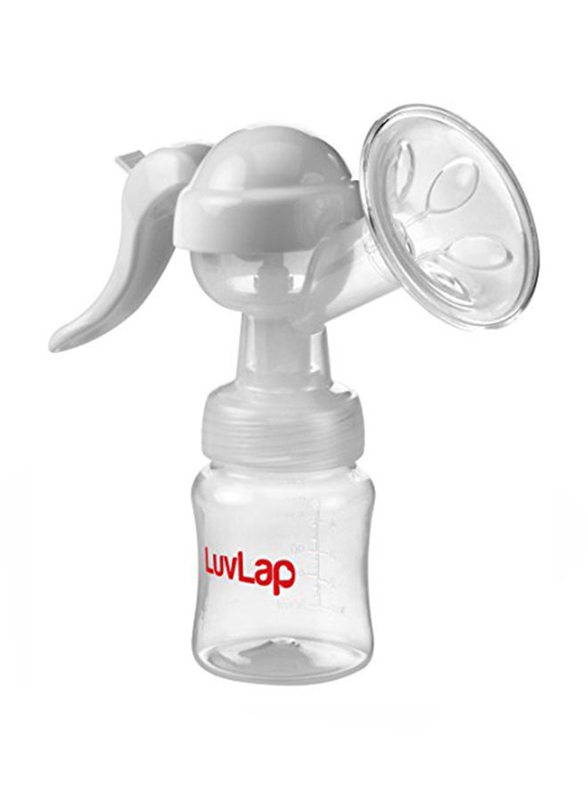 LuvLap Manual Breast Feeding Pump for Comfort and Easy One Hand Operation