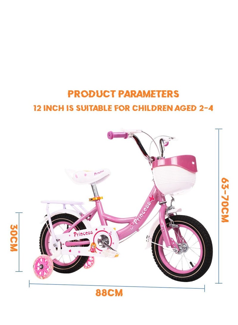 12 Inch Princess Bikes Bicycles With backseat