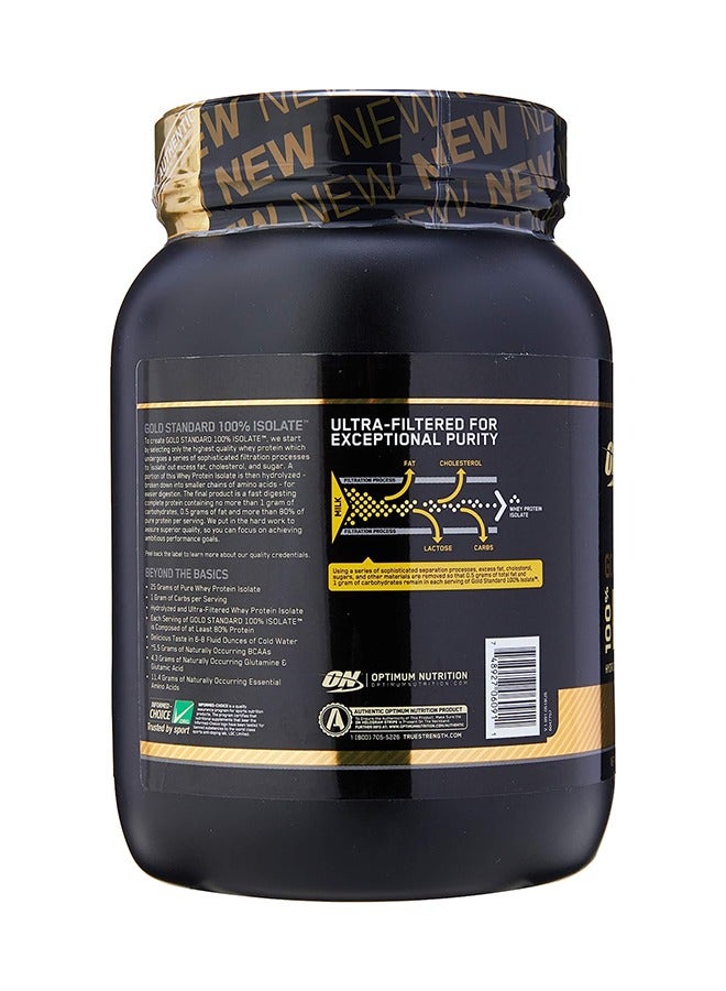 Gold Standard 100% Isolate, 25 Grams of Protein, Hydrolyzed And Ultra-Filtered Whey Protein Isolate - Chocolate Bliss, 1.64 Lbs , 24 Servings (744 G)
