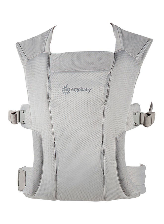 Embrace Soft Air Mesh Ergonomic Baby Carrier For Newborns From Birth, Ergonomic 2 - Position Belly Carrier Front Carrier - Soft Grey