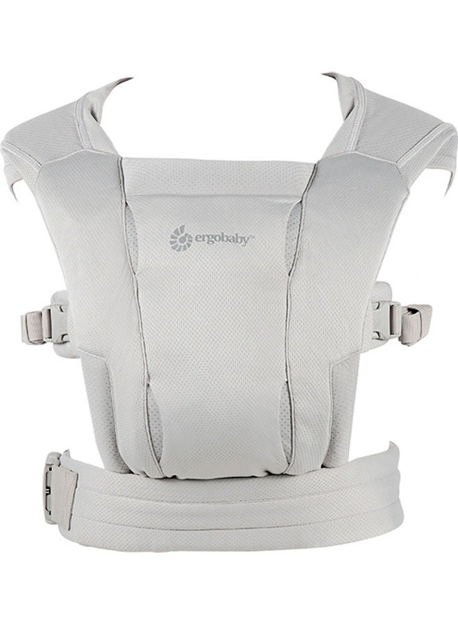 Embrace Soft Air Mesh Ergonomic Baby Carrier For Newborns From Birth, Ergonomic 2 - Position Belly Carrier Front Carrier - Soft Grey
