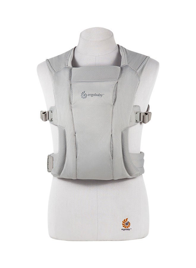 Embrace Soft Air Mesh Ergonomic Baby Carrier For Newborns From Birth, Ergonomic 2 - Position Belly Carrier Front Carrier - Soft Grey