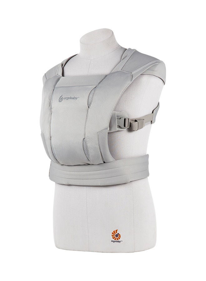 Embrace Soft Air Mesh Ergonomic Baby Carrier For Newborns From Birth, Ergonomic 2 - Position Belly Carrier Front Carrier - Soft Grey