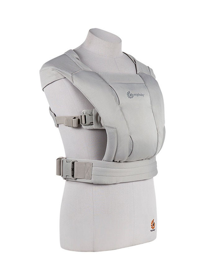 Embrace Soft Air Mesh Ergonomic Baby Carrier For Newborns From Birth, Ergonomic 2 - Position Belly Carrier Front Carrier - Soft Grey
