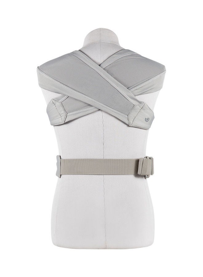Embrace Soft Air Mesh Ergonomic Baby Carrier For Newborns From Birth, Ergonomic 2 - Position Belly Carrier Front Carrier - Soft Grey