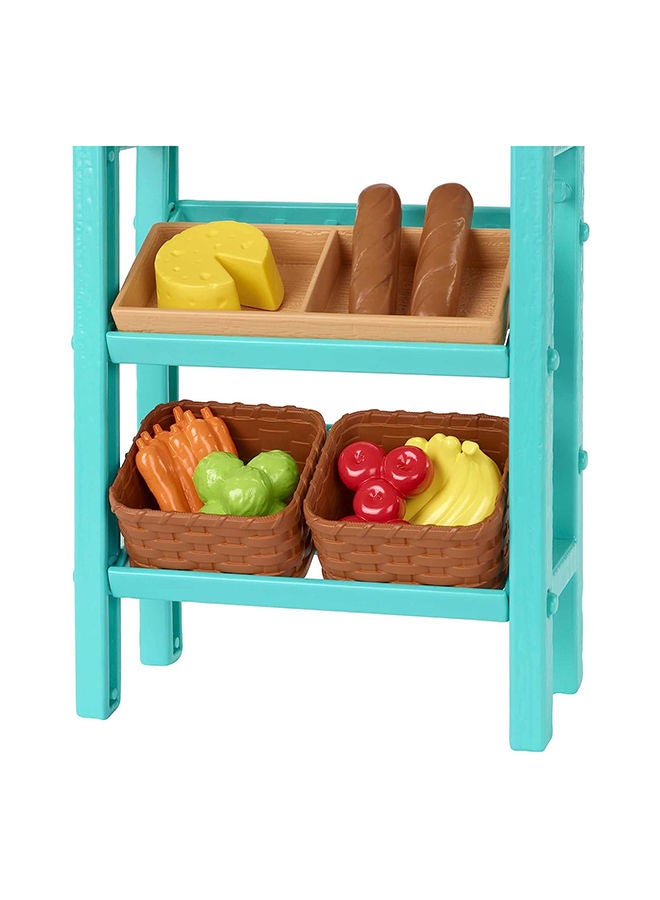 Farm Fresh Market Playset - Complete 17-Piece Set for Imaginative Play, Ages 3 , 6.5x23x32.5cm