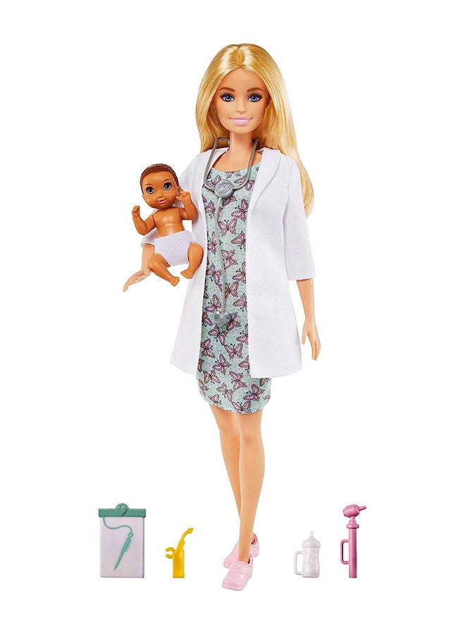 Baby Doctor Playset with Blonde Doll, Infant Doll, Doctor Toy Accessories