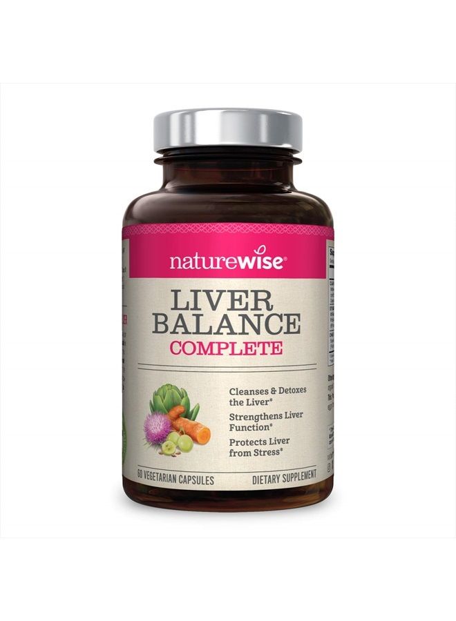 Liver Detox Cleanse Supplement (30 Servings) Triple Repair Formula with Milk Thistle, Turmeric, Reishi & Kudzu to Encourage Toxin Removal & Support Normal Function (60 Veg Capsules)