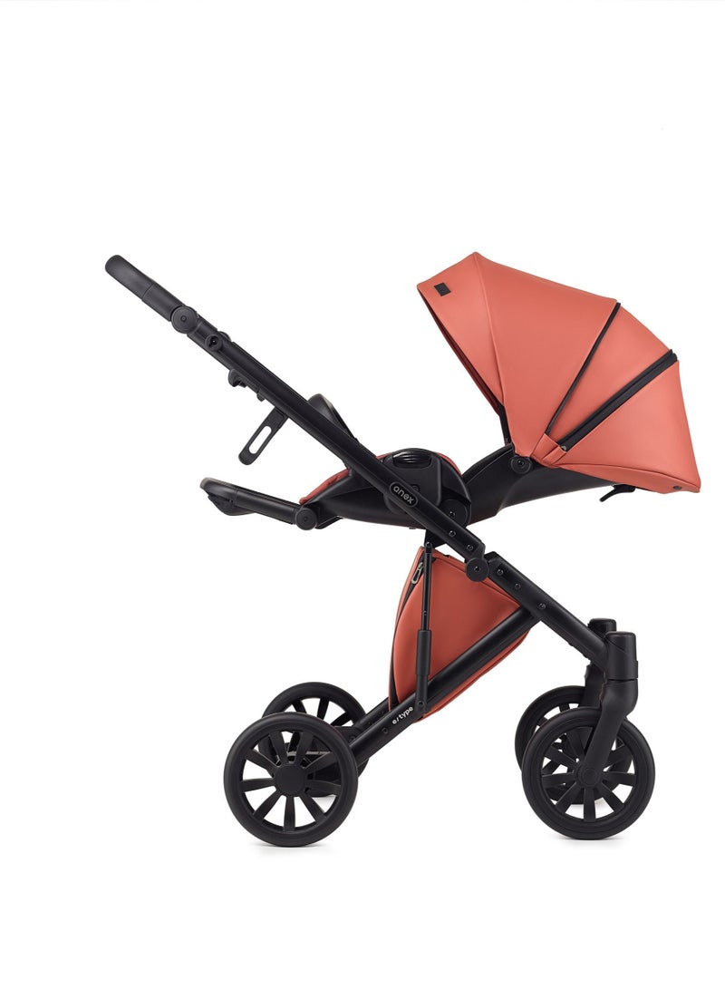 Stroller E-TYPE (2IN1) Luxury Stroller Bassinet +Seat Unit +Bag from Newborn till 5 Years (Bohemia)
