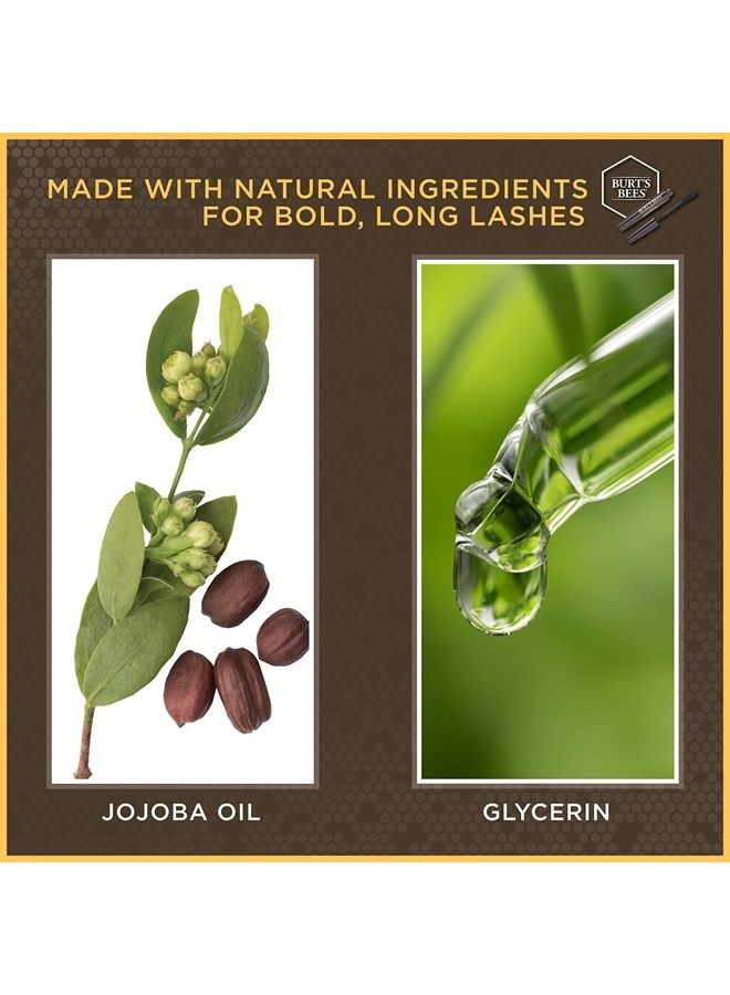 Burts Bees 100% Natural Nourishing Mascara, Classic Black - 0.4 Ounce (Pack of 2)