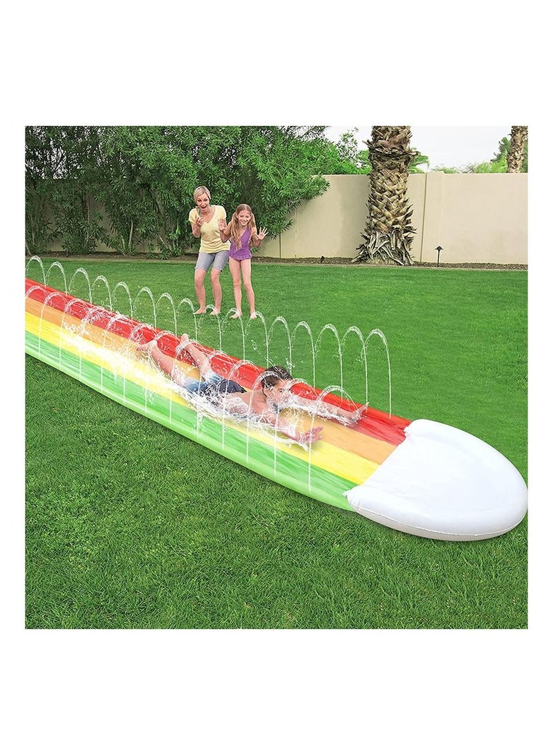 Inflatable Water Slide for Backyard Outdoor Kids Summer Toys Games Sprinkle Water Sliders with Boards For Children Summer Gifts