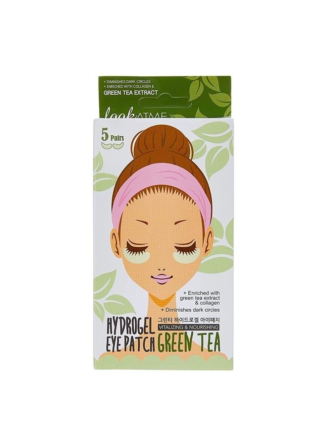 Eye Mask for Puffiness - Under Eye Patches for Dark Circles - Korean Under Eye Mask Patches for Puffy Eyes - Eye Gel Pads Depuffing Eye Brightener with Green Tea, Caffeine, Hydrogel & Collagen (10 Pai