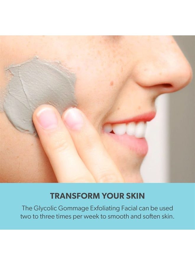 Glycolic Retexturizing TRIO - Skin Resurfacing - Glycolic Face Wash Cleanser, Gommage Micro-Exfoliating Facial Mask & Glycolic Treatment Pads 60 Count - Skin Care Set for Men & Women
