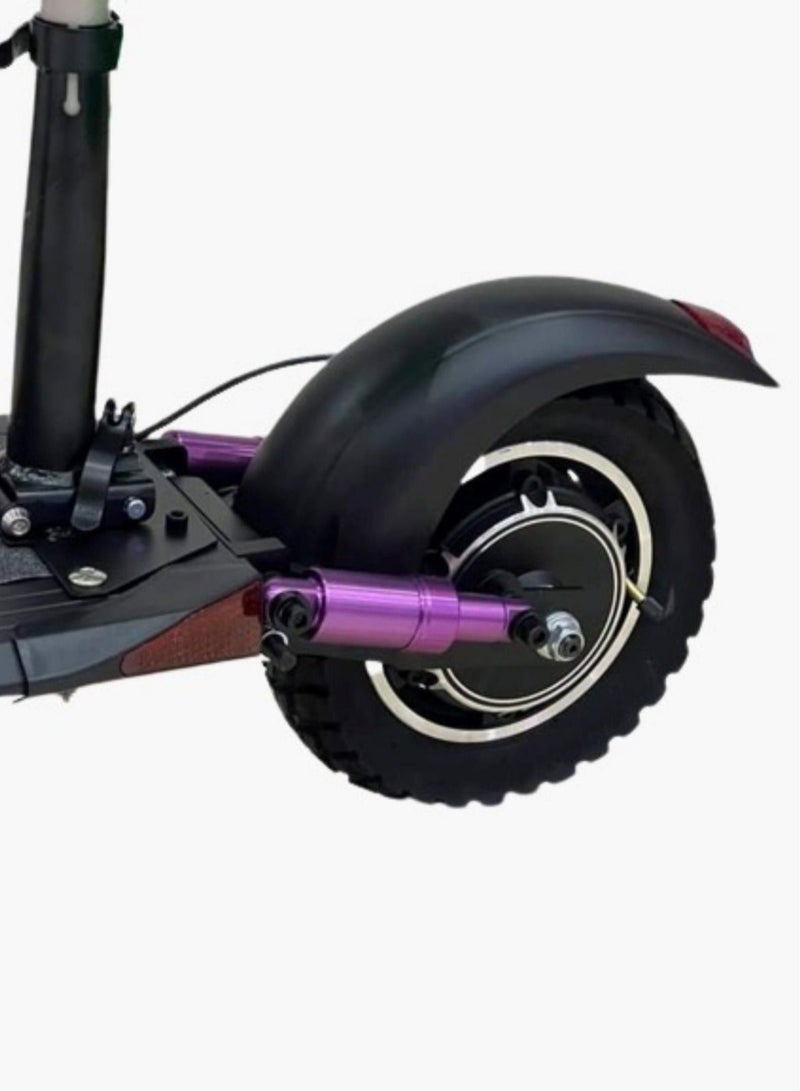 Electric Scooter E10 3 Lights Upgraded Version Battery 48 13Ah Motor 1200W Extra Smooth Purple