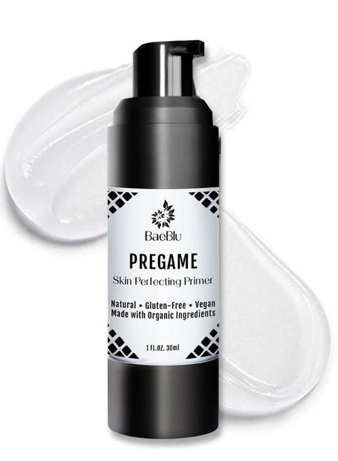 Organic Face Primer, Perfects Skin, Extends Makeup Wear Time, Silicone-Free, Gluten-Free