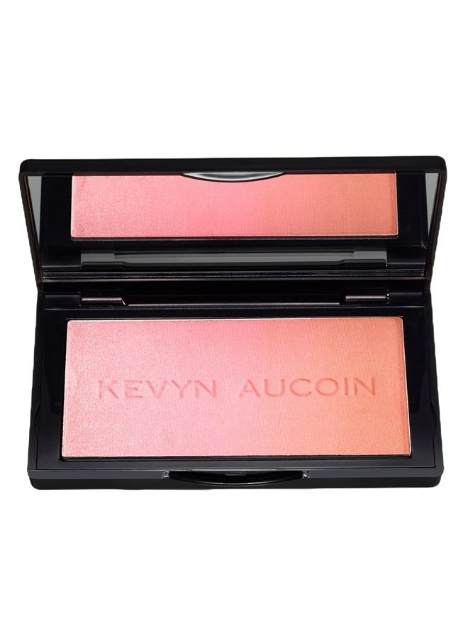 The Neo-Blush, Pink Sand: Blush makeup compact. Trio palette of gradient colors. Blends pearl, satin & matte finishes for highlighting cheeks. Personalized looks. Natural to pop of color.