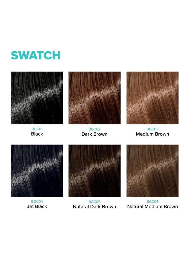 RED by Kiss Quick Cover Root Touch Up Mascara Water-Resistant Temporary Gray Concealer Cover Up Brush for Hair and Beard (Medium Brown)