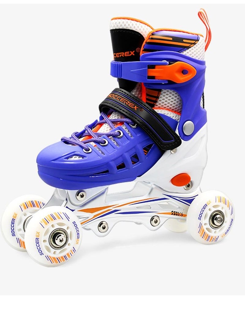 Inline & Roller Skates Shoes for Kids Youth full Set With Helmet and Protection