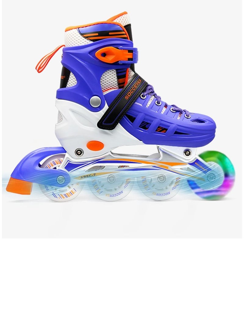 Inline & Roller Skates Shoes for Kids Youth full Set With Helmet and Protection