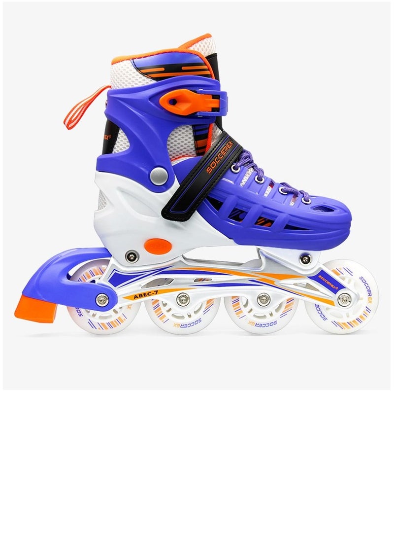 Inline & Roller Skates Shoes for Kids Youth full Set With Helmet and Protection