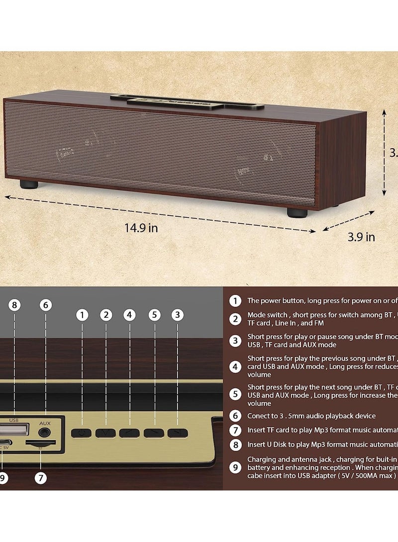 Portable Speaker Home Audio TV Audio Computer Speaker Sound Bar Bluetooth Speaker